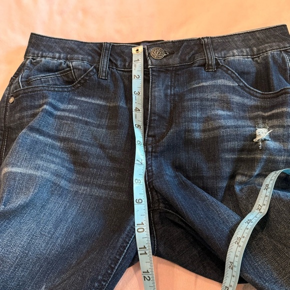 Democracy Dark Indigo Straight Leg Jeans size 6 coolmax material - Picture 9 of 11